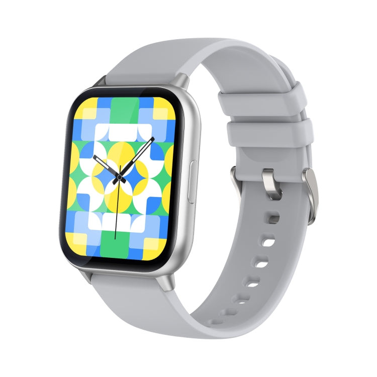 P56T 1.91 inch Color Screen Smart Watch,Support Heart Rate Monitoring / Blood Pressure Monitoring(Silver) by bashfashion