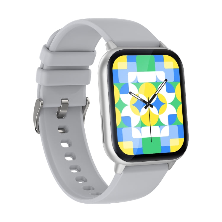 P56T 1.91 inch Color Screen Smart Watch,Support Heart Rate Monitoring / Blood Pressure Monitoring(Silver) by bashfashion