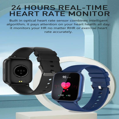 P56T 1.91 inch Color Screen Smart Watch,Support Heart Rate Monitoring / Blood Pressure Monitoring(Silver) by bashfashion