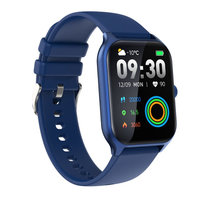 P58 1.96 inch Color Screen Smart Watch Support Heart Rate Monitoring / Blood Pressure Monitoring(Blue) by bashfashion