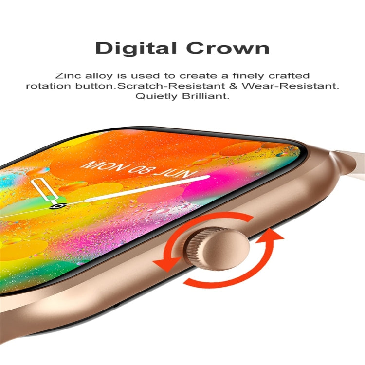 P58 1.96 inch Color Screen Smart Watch Support Heart Rate Monitoring / Blood Pressure Monitoring(Blue) by bashfashion