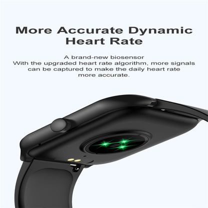 P58 1.96 inch Color Screen Smart Watch Support Heart Rate Monitoring / Blood Pressure Monitoring(Gold) by bashfashion