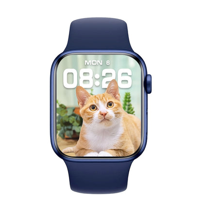 WS88 1.96 inch Color Screen Smart Watch,Support Heart Rate Monitoring / Blood Pressure Monitoring(Blue) by bashfashion