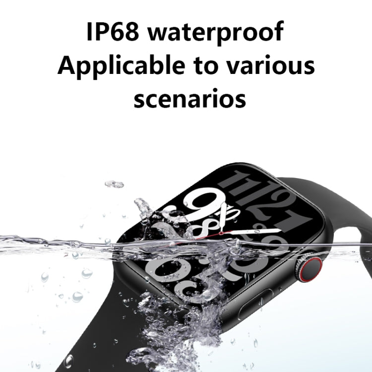 WS88 1.96 inch Color Screen Smart Watch,Support Heart Rate Monitoring / Blood Pressure Monitoring(Black) by bashfashion