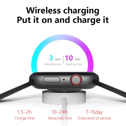 WS88 1.96 inch Color Screen Smart Watch,Support Heart Rate Monitoring / Blood Pressure Monitoring(Black) by bashfashion