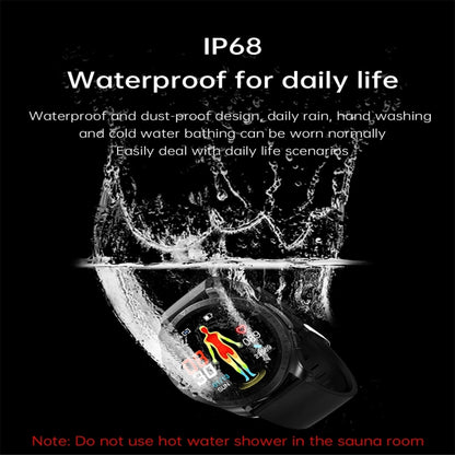 E420 1.39 inch Color Screen Smart Watch,Silicone Strap,Support Heart Rate Monitoring / Blood Pressure Monitoring(Black) by bashfashion