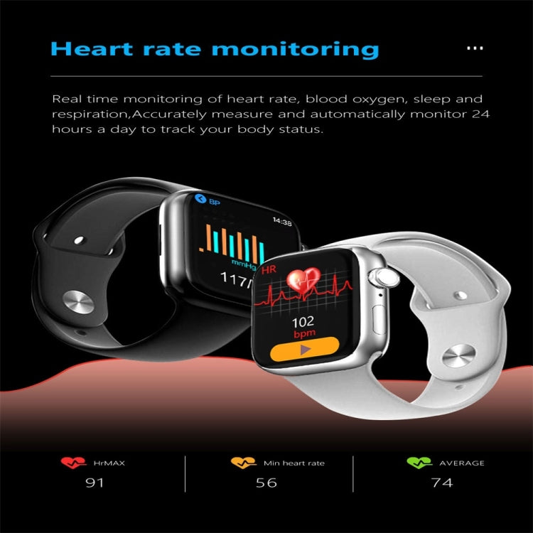 U8 Pro 2.09 inch Color Screen Smart Watch,Support Heart Rate Monitoring / Blood Pressure Monitoring(Black) by bashfashion