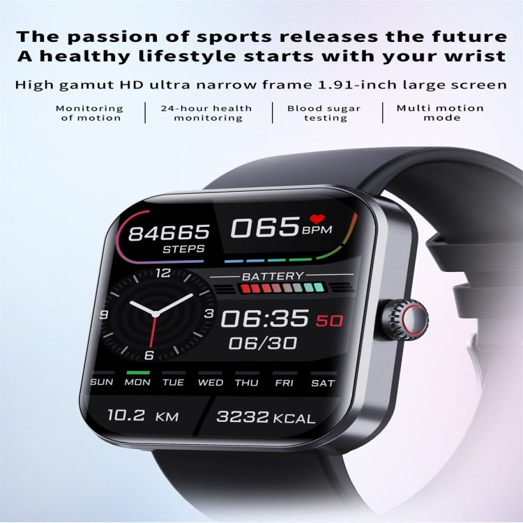 F57L 1.91 inch Color Screen Smart Watch,Support Heart Rate Monitoring / Blood Pressure Monitoring(Black) by bashfashion