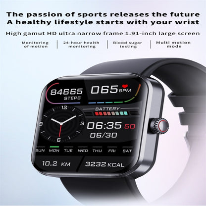F57L 1.91 inch Color Screen Smart Watch,Support Heart Rate Monitoring / Blood Pressure Monitoring(Black) by bashfashion