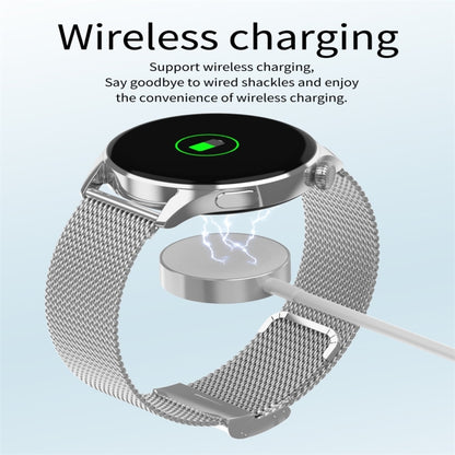 Q3 Max 1.36 inch Color Screen Smart Watch,Steel Strap,Support Heart Rate Monitoring / Blood Pressure Monitoring(Silver) by bashfashion