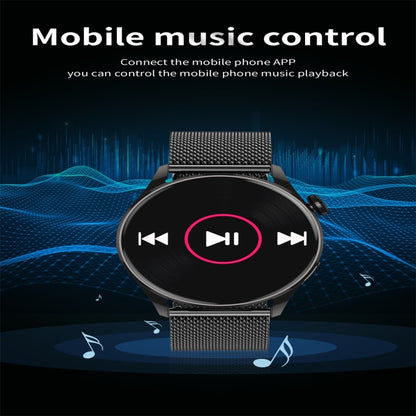 Q3 Max 1.36 inch Color Screen Smart Watch,Steel Strap,Support Heart Rate Monitoring / Blood Pressure Monitoring(Silver) by bashfashion