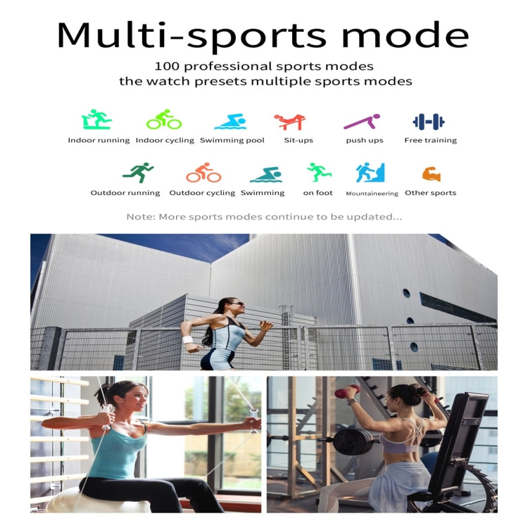 Q3 Max 1.36 inch Color Screen Smart Watch,Steel Strap,Support Heart Rate Monitoring / Blood Pressure Monitoring(Black) by bashfashion