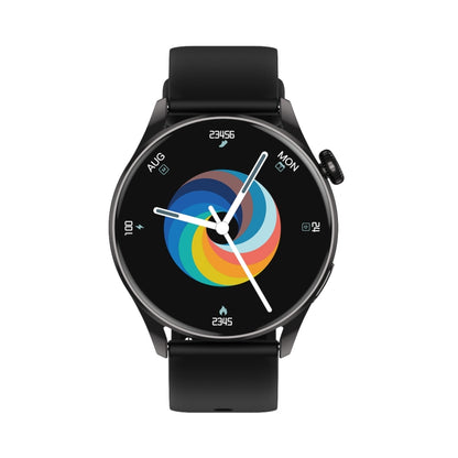 Q3 Max 1.36 inch Color Screen Smart Watch,Silicone Strap,Support Heart Rate Monitoring / Blood Pressure Monitoring(Black) by bashfashion