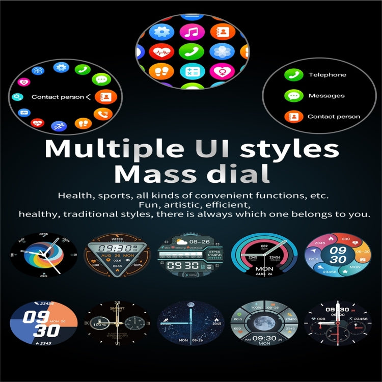 Q3 Max 1.36 inch Color Screen Smart Watch,Silicone Strap,Support Heart Rate Monitoring / Blood Pressure Monitoring(Silver) by bashfashion