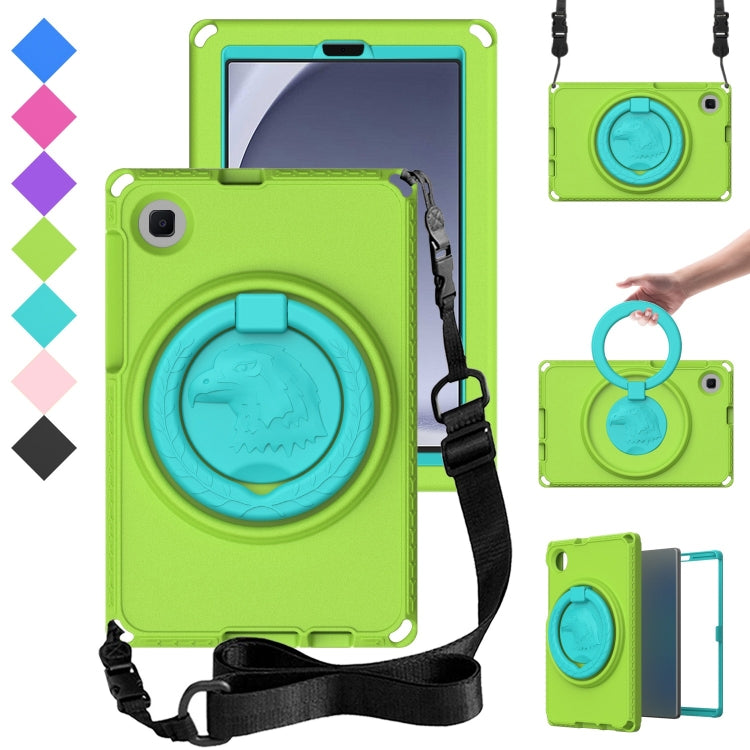 For Samsung Galaxy Tab A11 / A9 EVA Hybrid PC Shockproof Tablet Case with Frame(Grass Green) by bashfashion