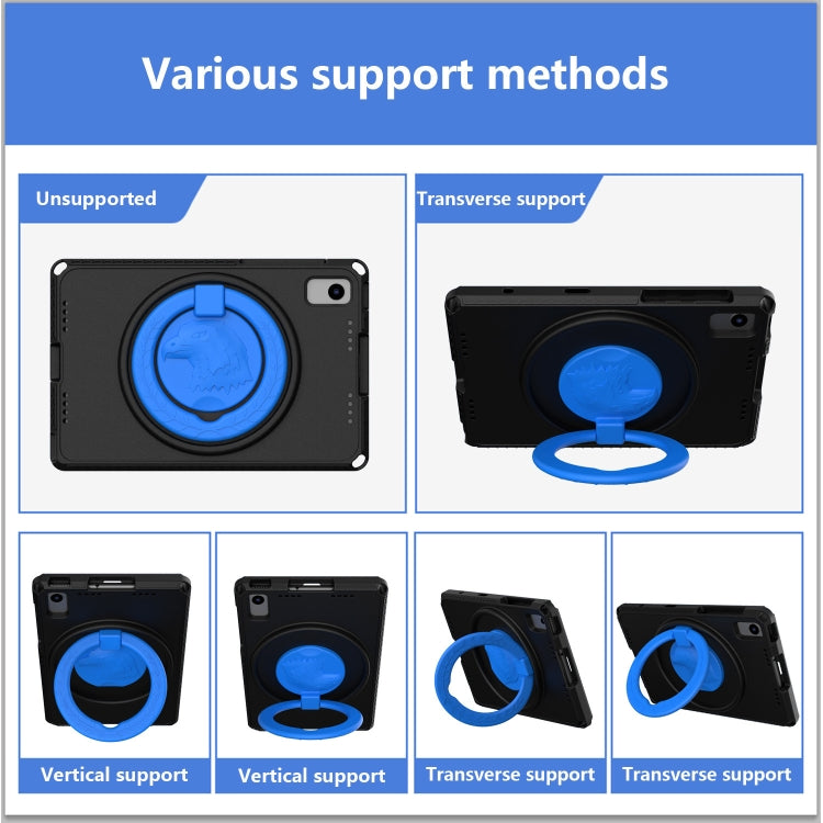 For Samsung Galaxy Tab S6 Lite 2024 EVA Hybrid PC Shockproof Tablet Case with Frame(Black) by bashfashion