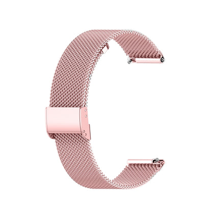 Milan Metal Steel Mesh Integrated Buckle Watch Band For Apple Watch Ultra 49mm / Series 8&7 45mm(Pink) by bashfashion