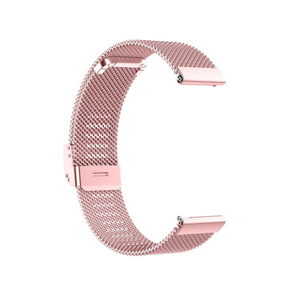 Milan Metal Steel Mesh Integrated Buckle Watch Band For Apple Watch Ultra 49mm / Series 8&7 45mm(Pink) by bashfashion