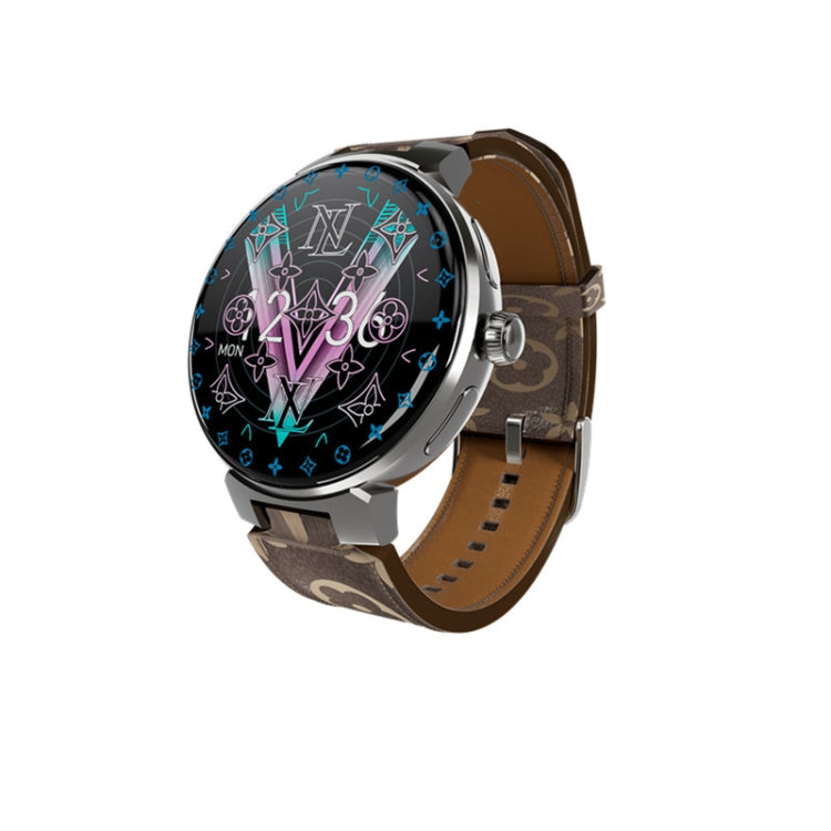 JLV68 1.35 inch Color Screen Smart Watch,Support Heart Rate Monitoring / Blood Pressure Monitoring(Silver) by bashfashion