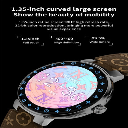 JLV68 1.35 inch Color Screen Smart Watch,Support Heart Rate Monitoring / Blood Pressure Monitoring(Gold) by bashfashion