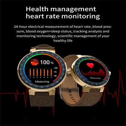 JLV68 1.35 inch Color Screen Smart Watch,Support Heart Rate Monitoring / Blood Pressure Monitoring(Black) by bashfashion