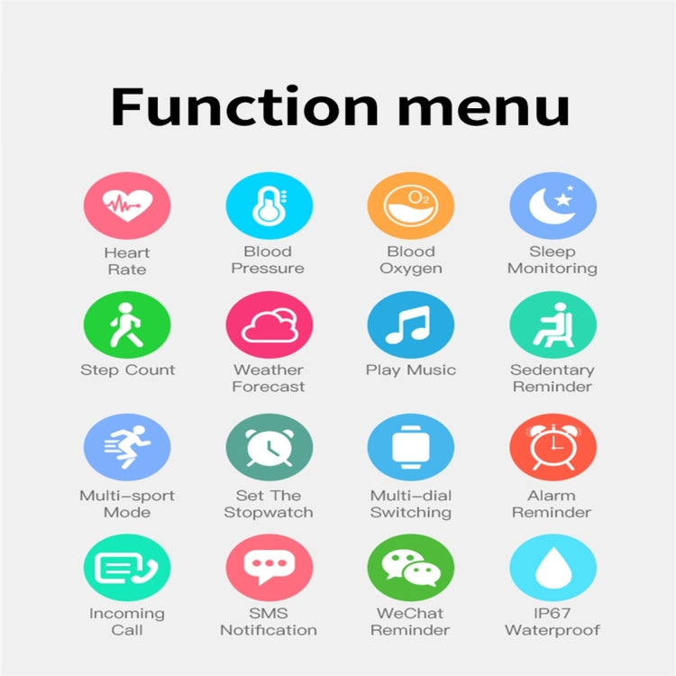 Y9 Pro 1.85 inch Color Screen Smart Watch,Support Heart Rate Monitoring / Blood Pressure Monitoring(Black) by bashfashion