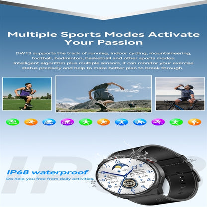 DW13 1.5 inch Color Screen Smart Watch,Support Heart Rate Monitoring / Blood Pressure Monitoring(Silver) by bashfashion