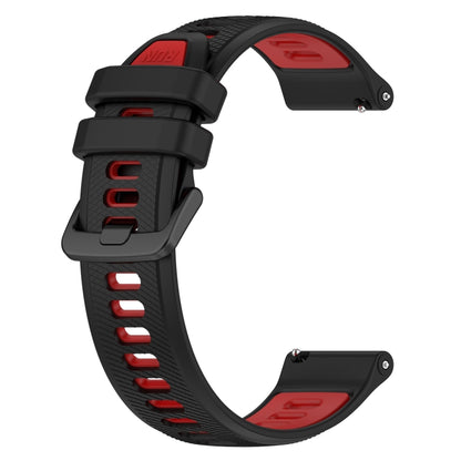 For Huawei GT2 Pro 22mm Sports Two-Color Silicone Watch Band(Black+Red) by bashfashion