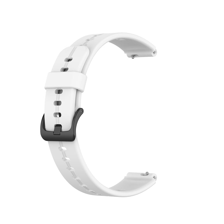 For Huawei Band 7 Solid Color Silicone Watch Band(White) by bashfashion