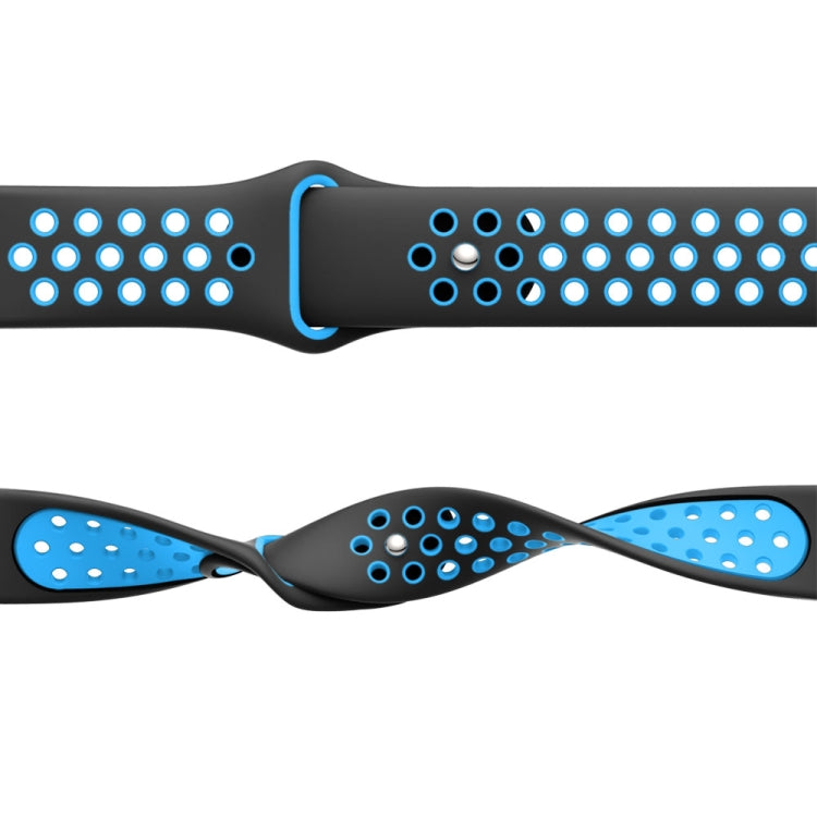 For Garmin MARQ Athlete Gen 2 22mm Sports Breathable Silicone Watch Band(White+Black) by bashfashion