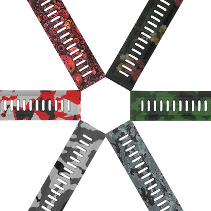 For Garmin Instinct 2X Solar 26mm Camouflage Printed Silicone Watch Band(Black+Digital Camouflage) by bashfashion