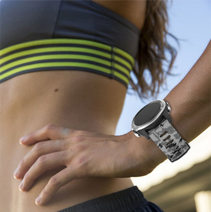 For Garmin Instinct 2X Solar 26mm Camouflage Printed Silicone Watch Band(Black+Digital Camouflage) by bashfashion