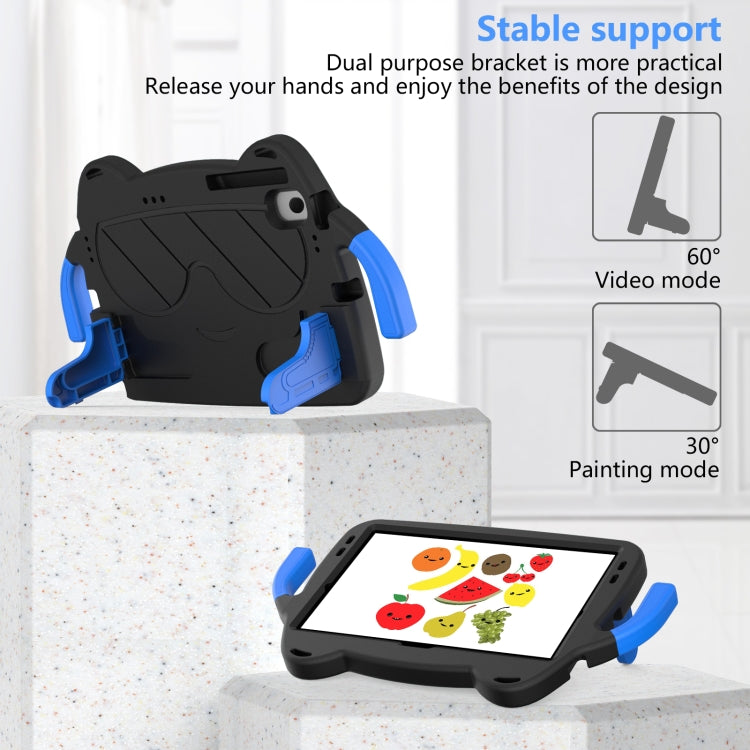 For Sumsung Galaxy Tab A8 10.5 2021 Ice Baby EVA Shockproof Hard PC Tablet Case(Black+Blue) by bashfashion