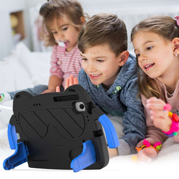 For Sumsung Galaxy Tab A8 10.5 2021 Ice Baby EVA Shockproof Hard PC Tablet Case(Black+Blue) by bashfashion
