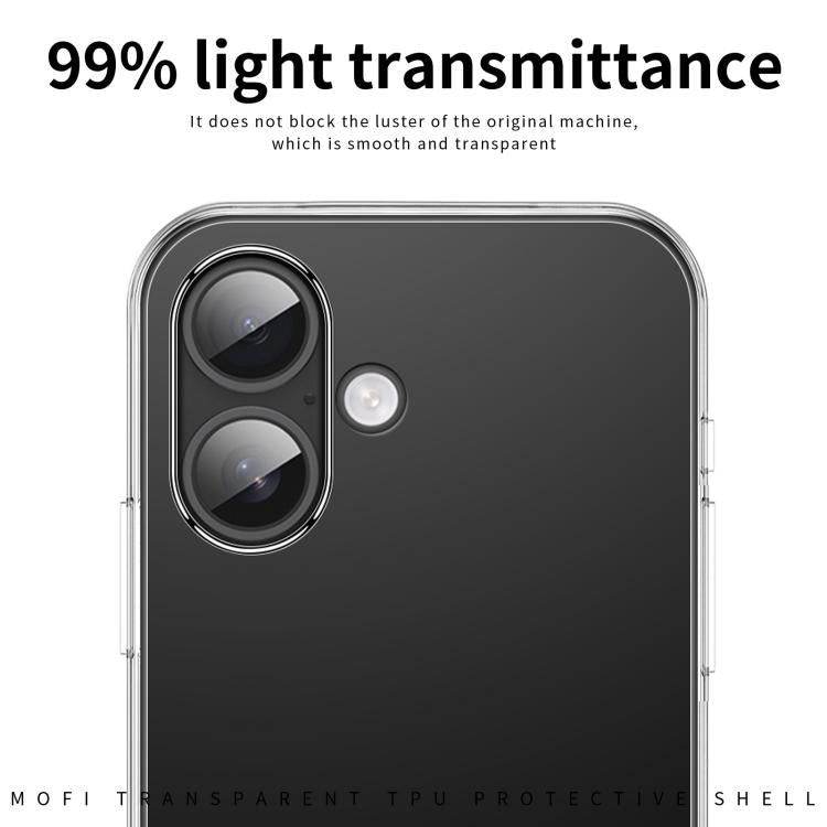 For iPhone 17 MOFI Ming Series Ultra-thin TPU Phone Case(Transparent) by MOFI