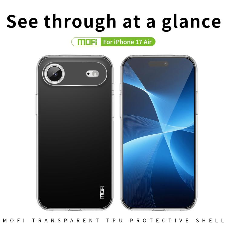 For iPhone Air MOFI Ming Series Ultra-thin TPU Phone Case(Transparent) by MOFI