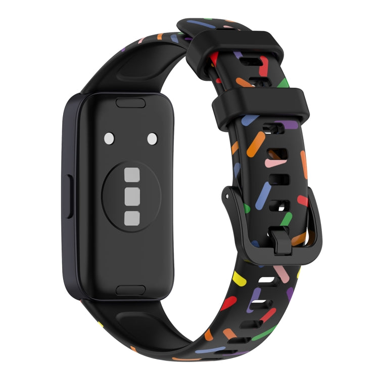 For Huawei Band 8 / 9 ENKAY Hat-Prince Full Coverage Screen Protector + Adjsutable Silicone Sport Loop Strap Watchband(Pink) by ENKAY