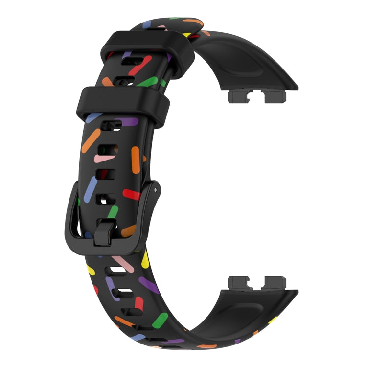 For Huawei Band 8 / 9 ENKAY Hat-Prince Full Coverage Screen Protector + Adjsutable Silicone Sport Loop Strap Watchband(Pink) by ENKAY