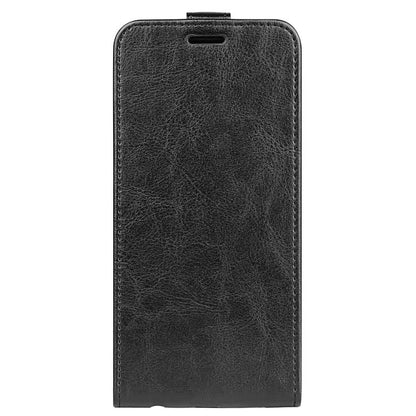 For iPhone 16e R64 Texture Single Vertical Flip Leather Phone Case(Black) by bashfashion