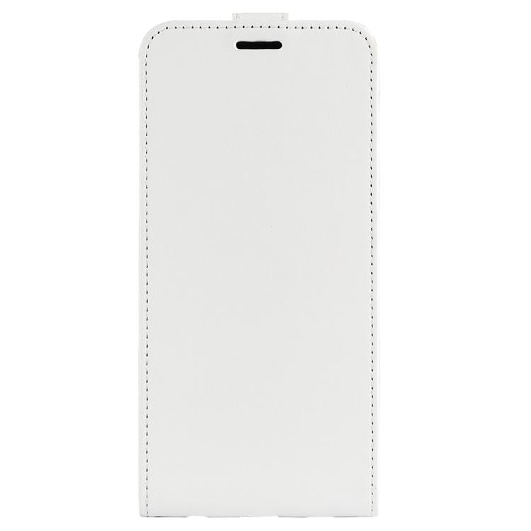 For iPhone 16e R64 Texture Single Vertical Flip Leather Phone Case(White) by bashfashion