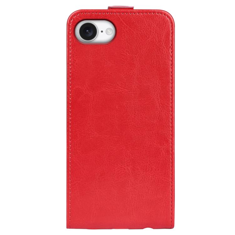 For iPhone 16e R64 Texture Single Vertical Flip Leather Phone Case(Red) by bashfashion