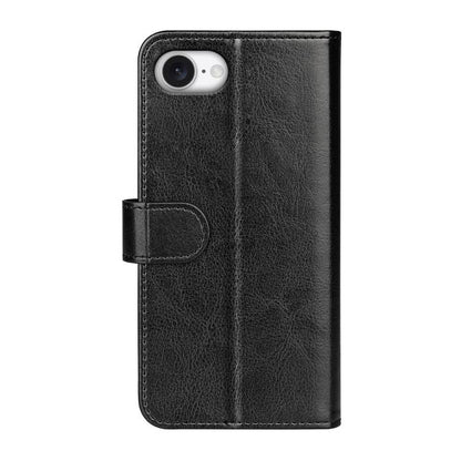 For iPhone 16e R64 Texture Horizontal Flip Leather Phone Case(Black) by bashfashion