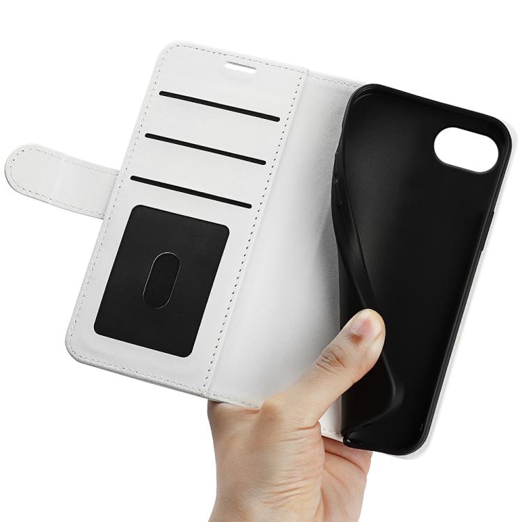 For iPhone 16e R64 Texture Horizontal Flip Leather Phone Case(White) by bashfashion