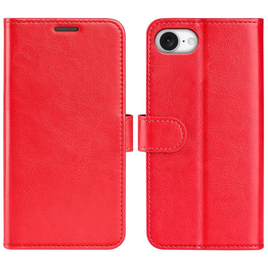 For iPhone 16e R64 Texture Horizontal Flip Leather Phone Case(Red) by bashfashion