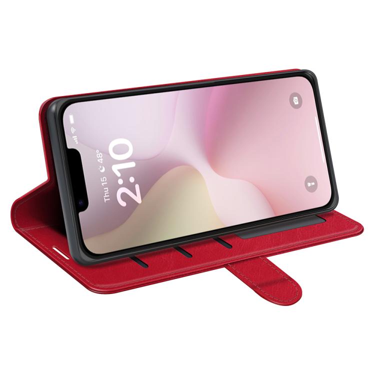 For iPhone 16e R64 Texture Horizontal Flip Leather Phone Case(Red) by bashfashion