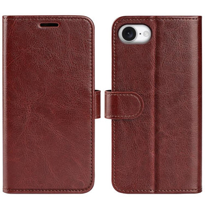 For iPhone 16e R64 Texture Horizontal Flip Leather Phone Case(Brown) by bashfashion