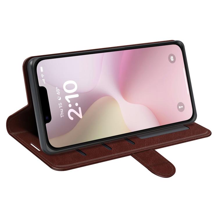 For iPhone 16e R64 Texture Horizontal Flip Leather Phone Case(Brown) by bashfashion