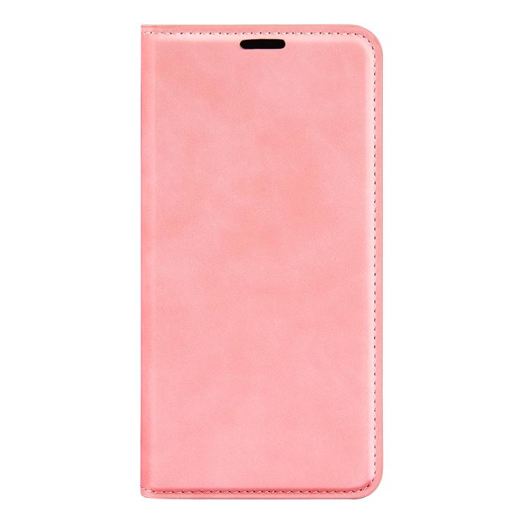 For iPhone 16e Retro-skin Magnetic Suction Leather Phone Case(Pink) by bashfashion