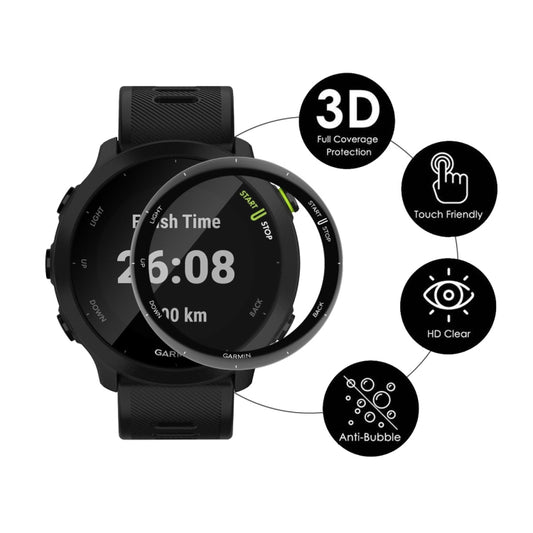 For Garmin Forerunner 158 10pcs ENKAY 3D Full Coverage Soft PC Edge PMMA HD Screen Protector Film by ENKAY