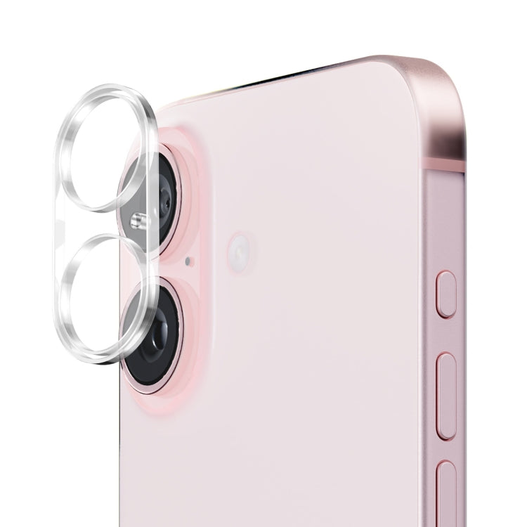 For iPhone 16 / 16 Plus ENKAY Hat-Prince 9H Rear Camera Lens Tempered Glass Film by ENKAY